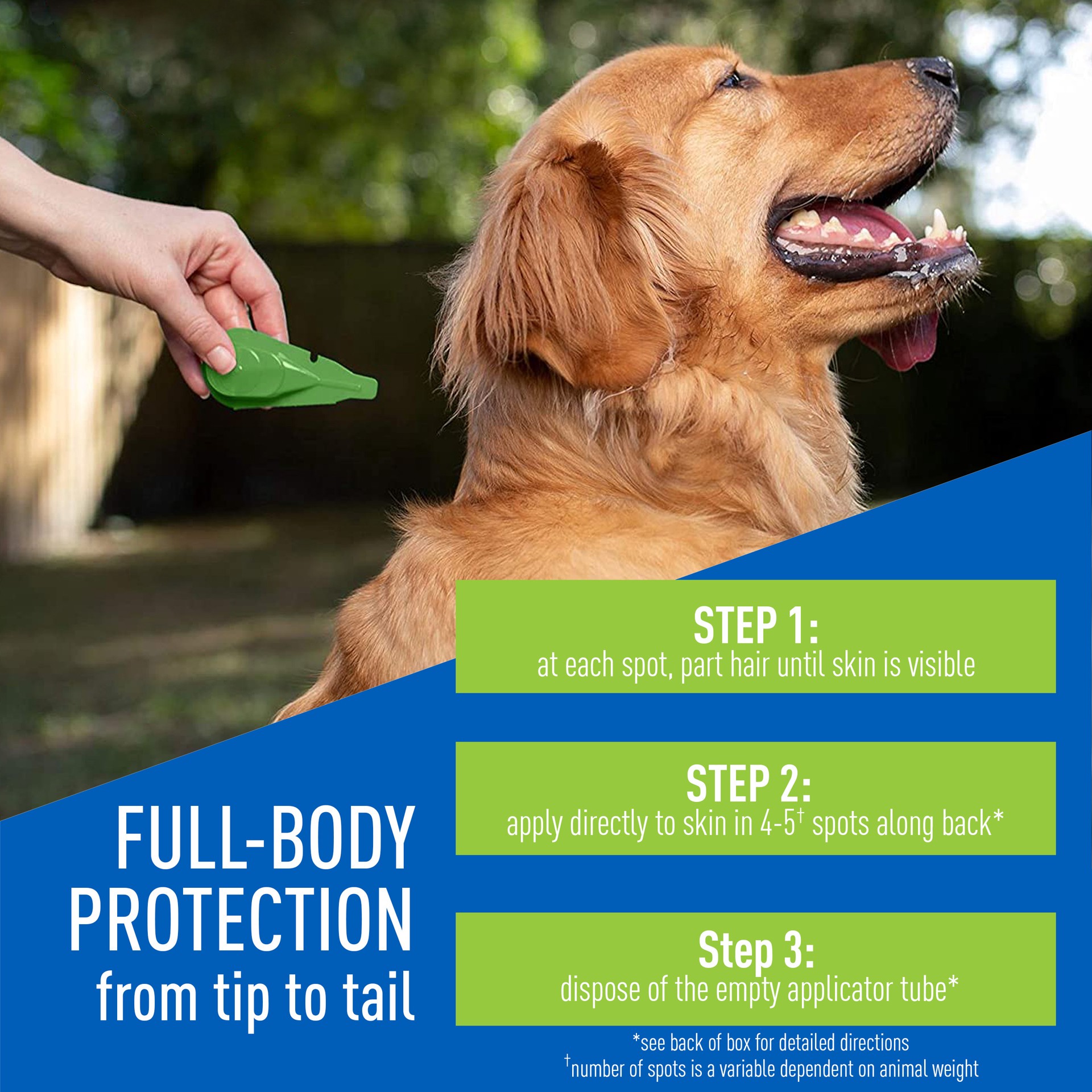 slide 2 of 9, Adams Plus Flea & Tick Prevention Spot On for Dogs, Large Dogs 31 to 60 lbs, 1 ct
