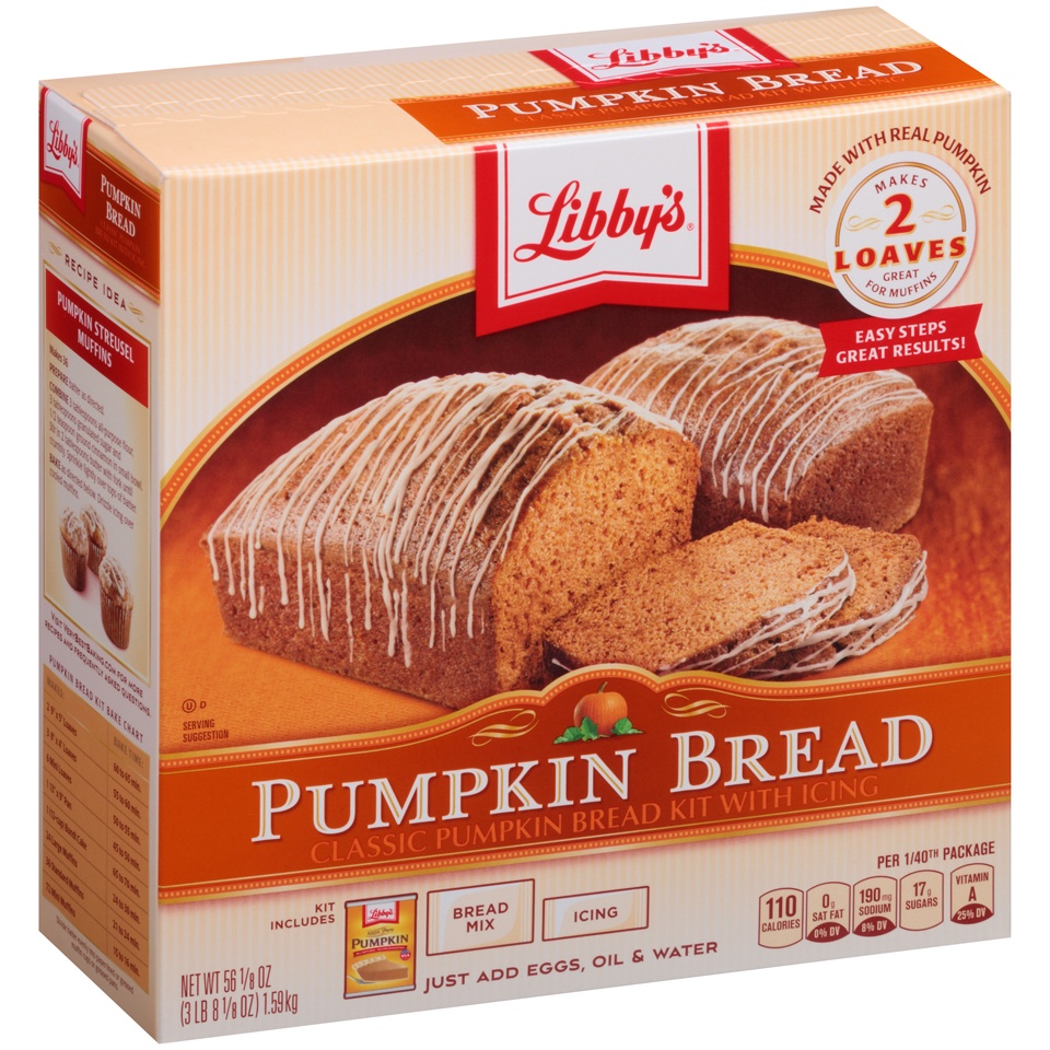 slide 7 of 8, Libby's Pumpkin Bread Kit with Icing, 56.085