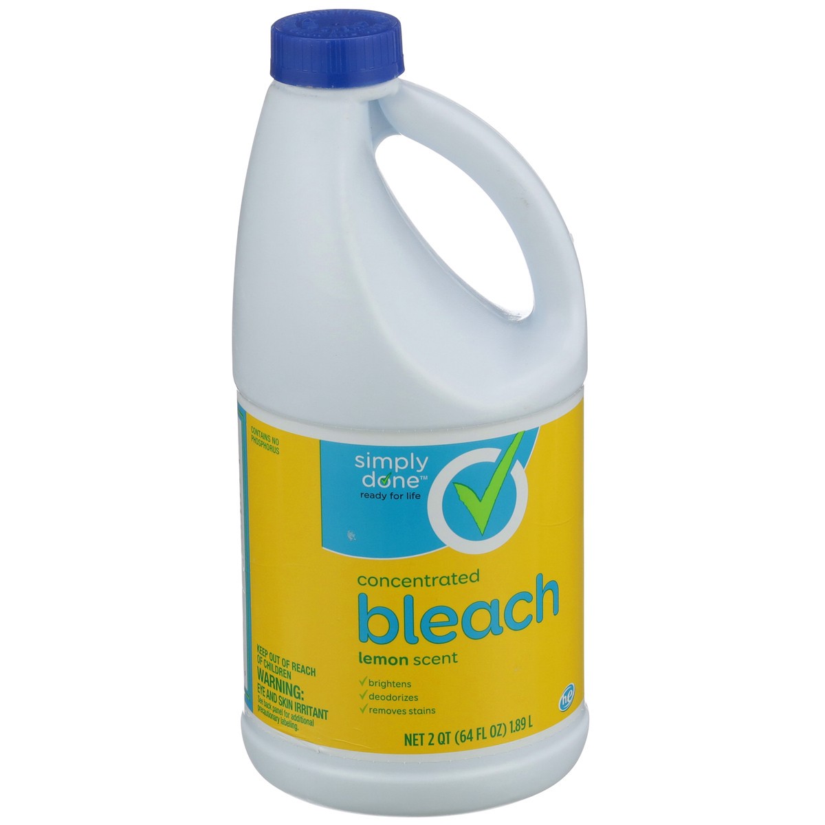 slide 9 of 11, Simply Done Concentrated Bleach, Lemon, 2 qt