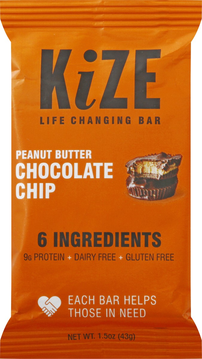 slide 7 of 13, KiZE Raw Energy Bar Peanut Butter Chocolate Chip, 1.6 oz