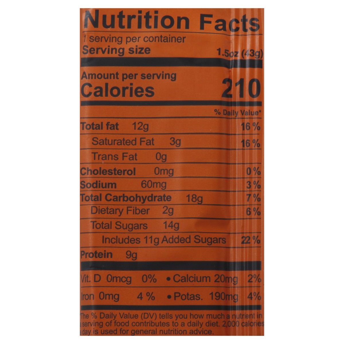 slide 8 of 13, KiZE Raw Energy Bar Peanut Butter Chocolate Chip, 1.6 oz