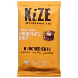 KiZE Peanut Butter Chocolate Chip Bar 1.5 oz