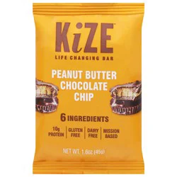 KiZE Peanut Butter Chocolate Chip Bar 1.5 oz
