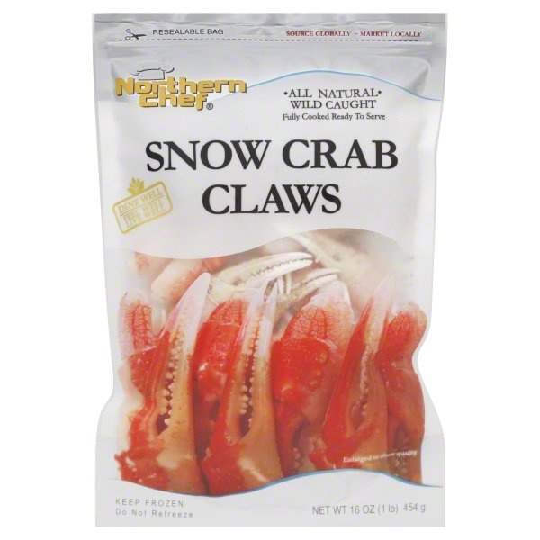 slide 1 of 1, Northern Chef Snow Crab Claws 16 oz, 16 oz