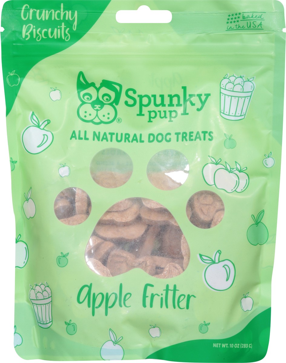 slide 8 of 15, Spunky Pup Crunchy Biscuits All Natural Apple Fritter Dog Treats 10 oz, 10 oz