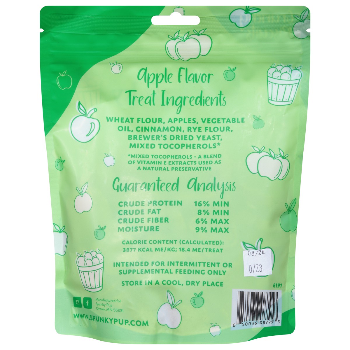 slide 2 of 15, Spunky Pup Crunchy Biscuits All Natural Apple Fritter Dog Treats 10 oz, 10 oz