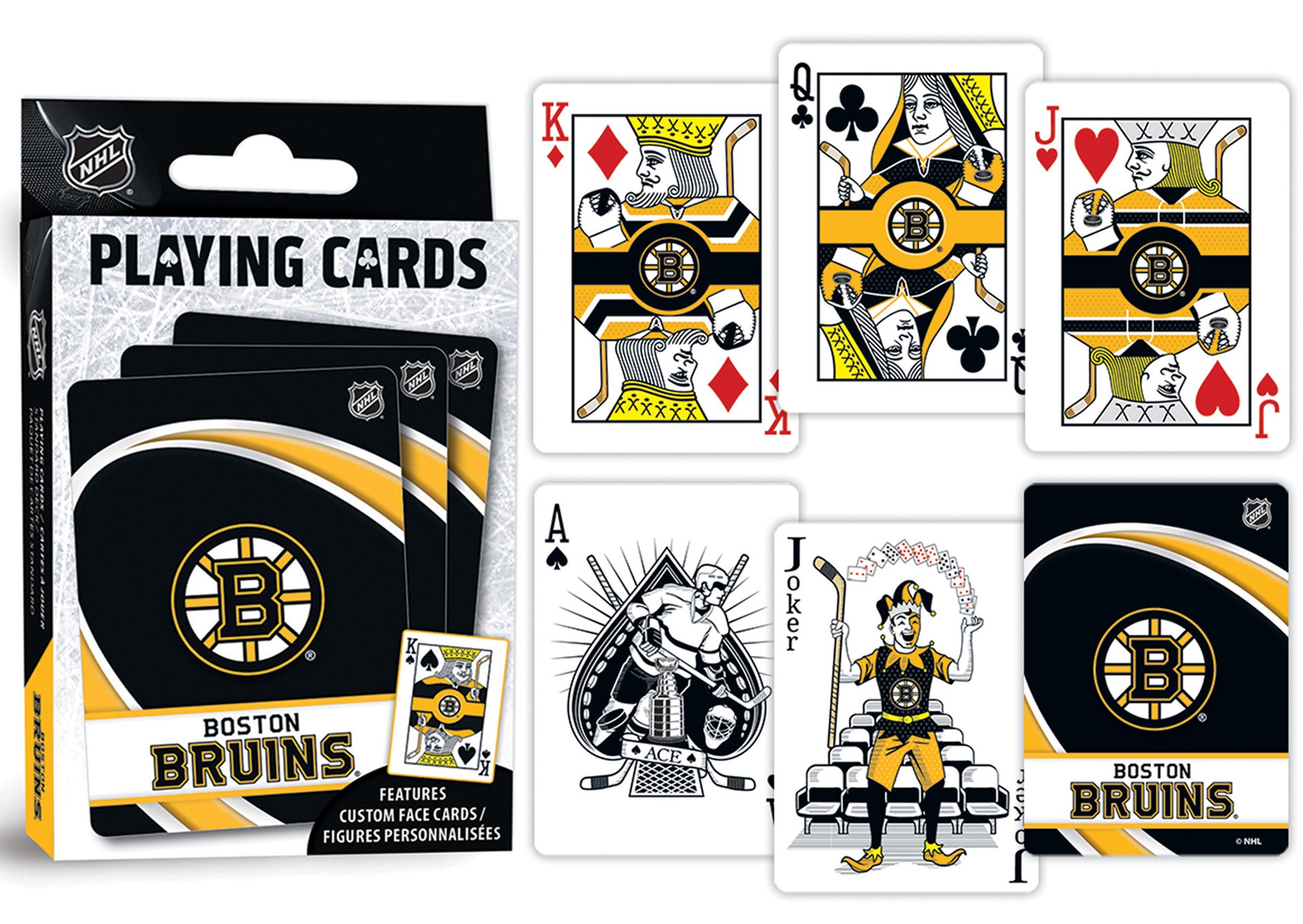 slide 4 of 4, NHL Boston Bruins Playing Cards, 1 ct