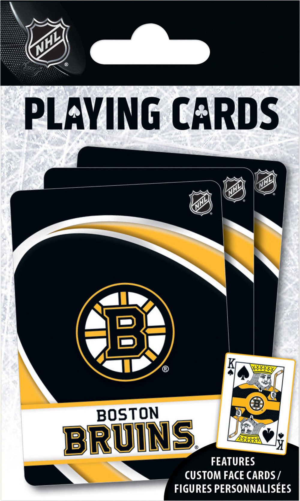 slide 1 of 4, NHL Boston Bruins Playing Cards, 1 ct