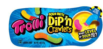 slide 1 of 1, Trolli Sour Dip'n Crawlers, 1.9 oz