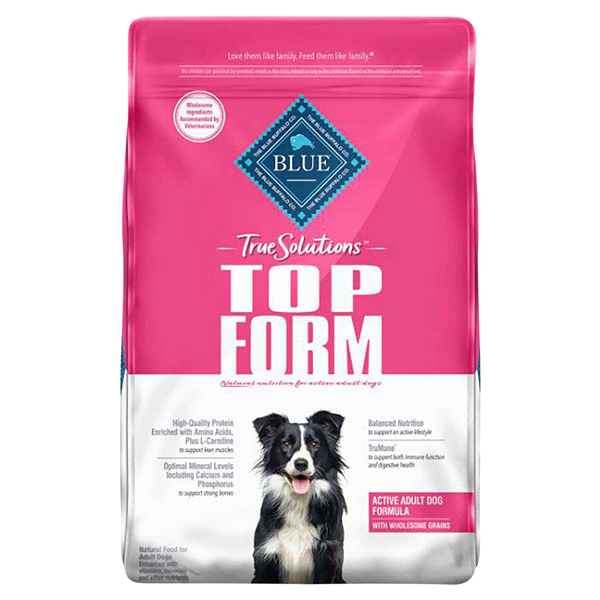 slide 1 of 1, Blue Buffalo True Solutions Top Form Adult Dog Food, Chicken, 20 lb