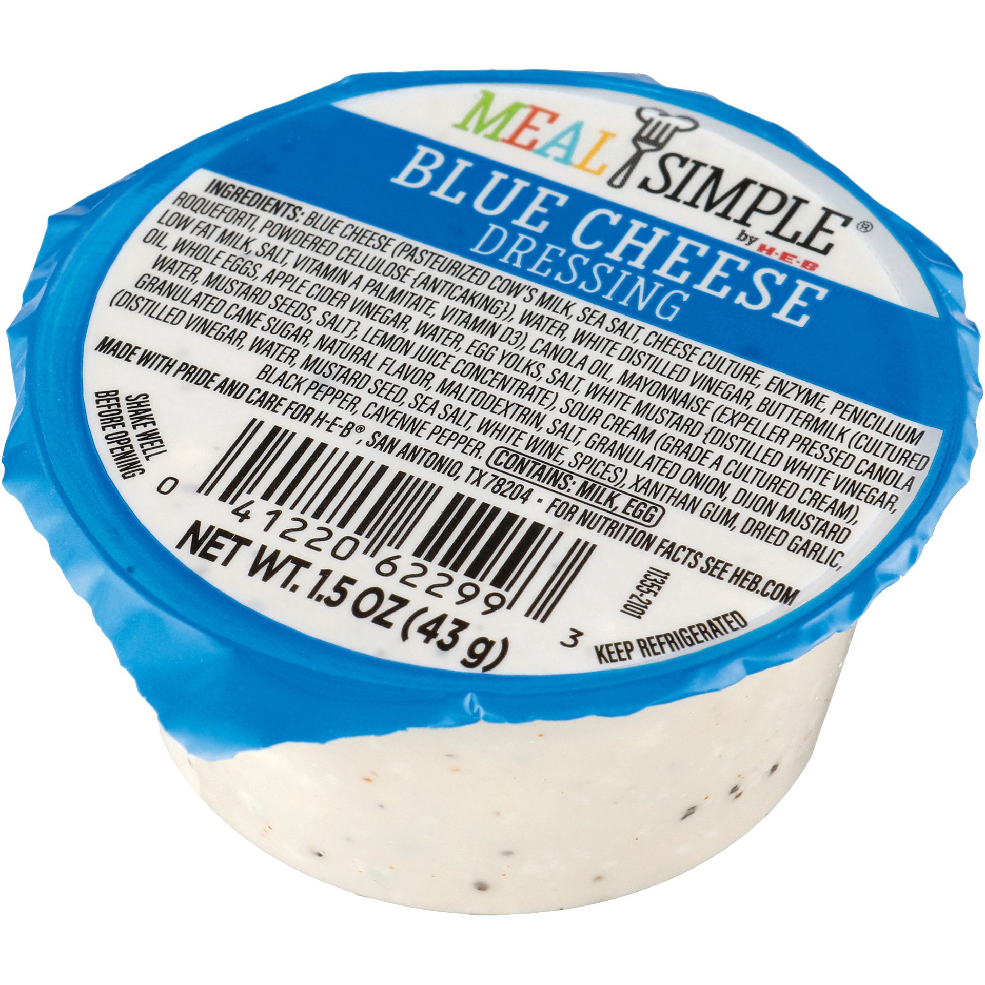 slide 1 of 1, H-E-B Meal Simple Fresh Blue Cheese Salad Dressing, 1.5 oz