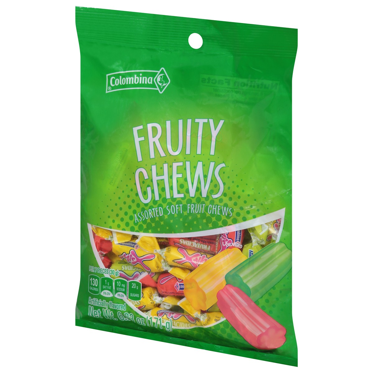 slide 2 of 9, Colombina Soft Assorted Fruity Chews 6.03 oz, 6.1 oz