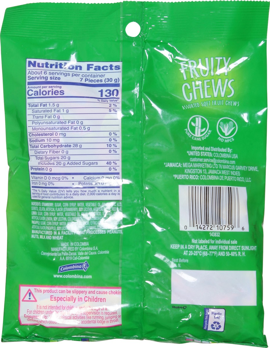 slide 3 of 9, Colombina Soft Assorted Fruity Chews 6.03 oz, 6.1 oz