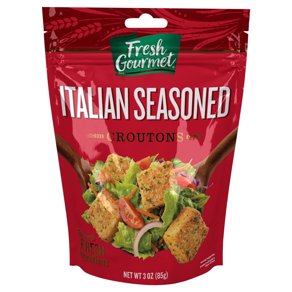 slide 6 of 7, Fresh Gourmet 3oz HMS Italian Seasoned Croutons, Bag, 3 oz