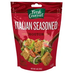 Fresh Gourmet 3oz HMS Italian Seasoned Croutons, Bag