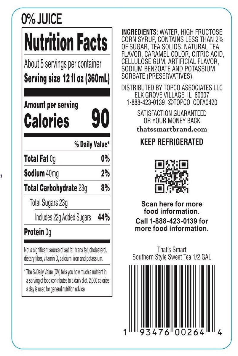 slide 4 of 15, That's Smart! Southern Style Sweet Tea, 1/2 gal