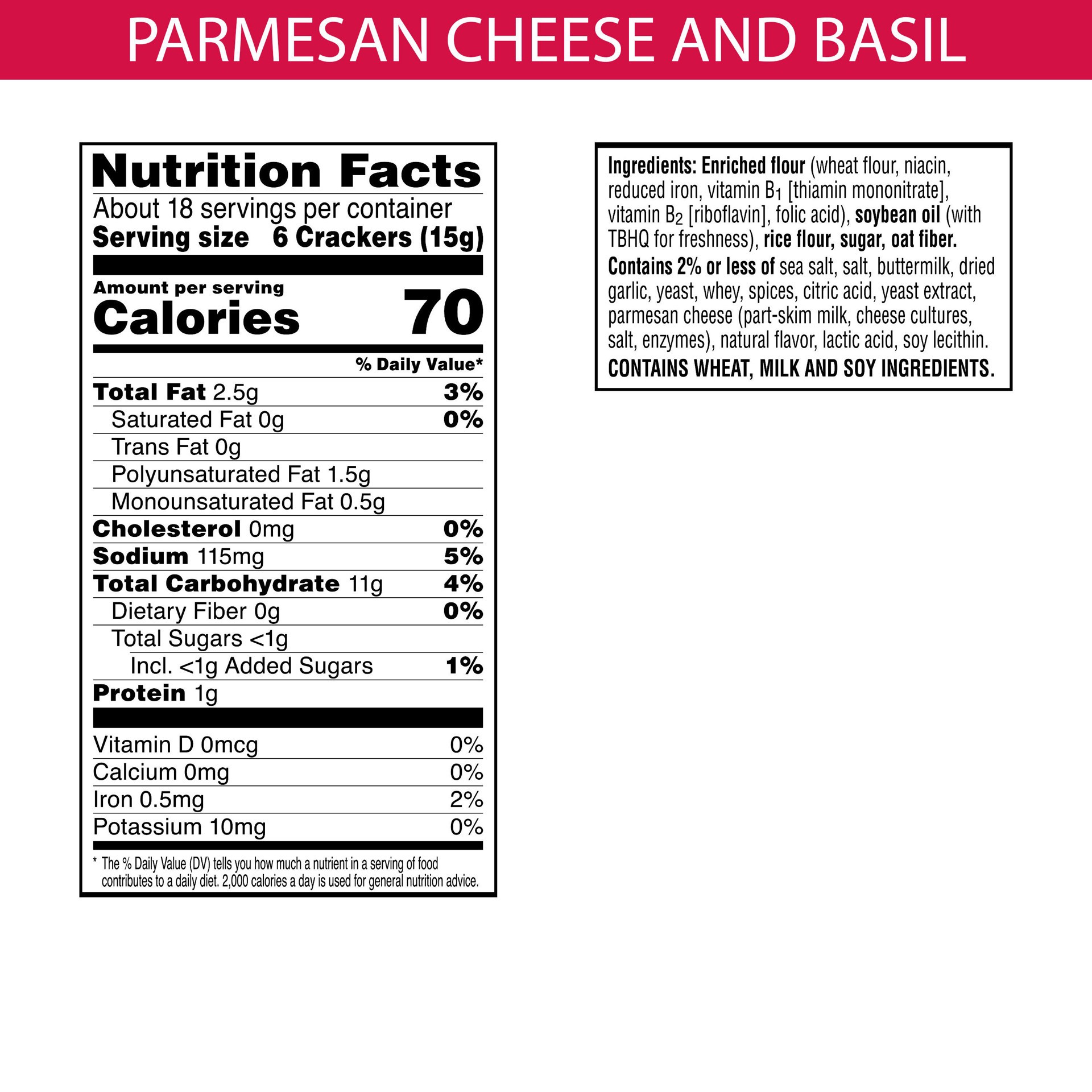 slide 4 of 5, Keebler Town House Parmesan Cheese & Basil Pita Crackers, 9.5 oz
