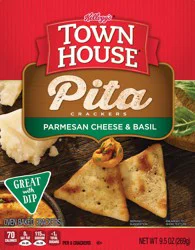 Town House Oven Baked Pita Parmesan Cheese & Basil Crackers 9.5 oz