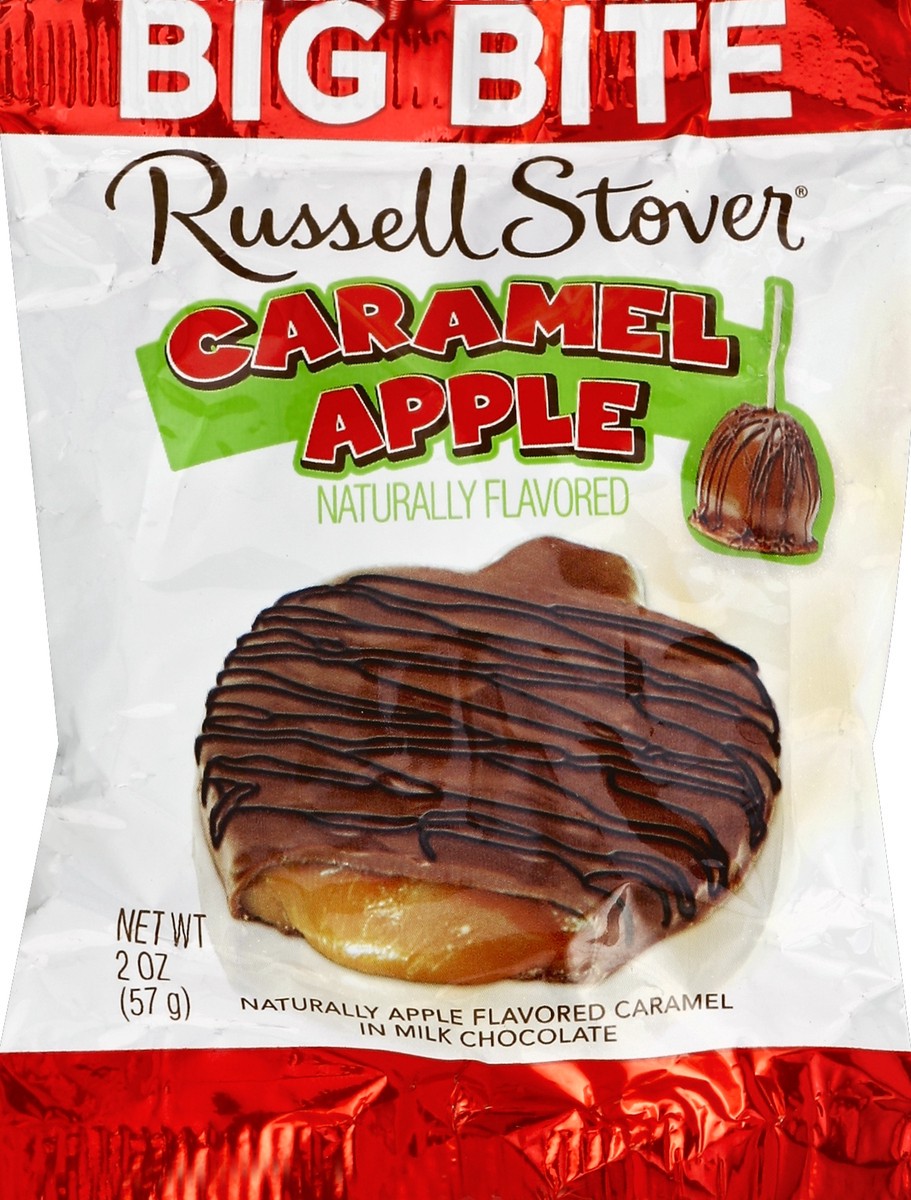 slide 5 of 6, Russell Stover Milk Chocolate Caramel Apple Big Bite, 2 oz