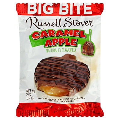 slide 1 of 6, Russell Stover Milk Chocolate Caramel Apple Big Bite, 2 oz