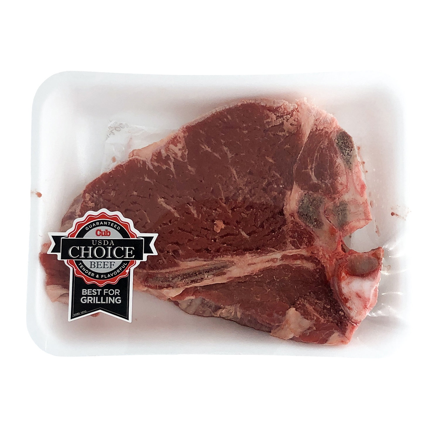 slide 1 of 1, Cub Bone-In Thin T Bone Steak, 0.75 Pound, per lb