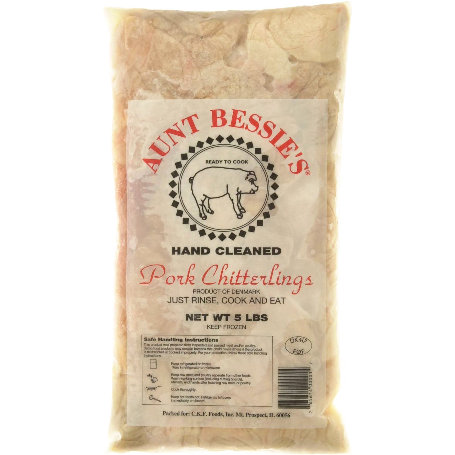 slide 1 of 1, Aunt Bessie's Pork Chitterlings, 5 lb