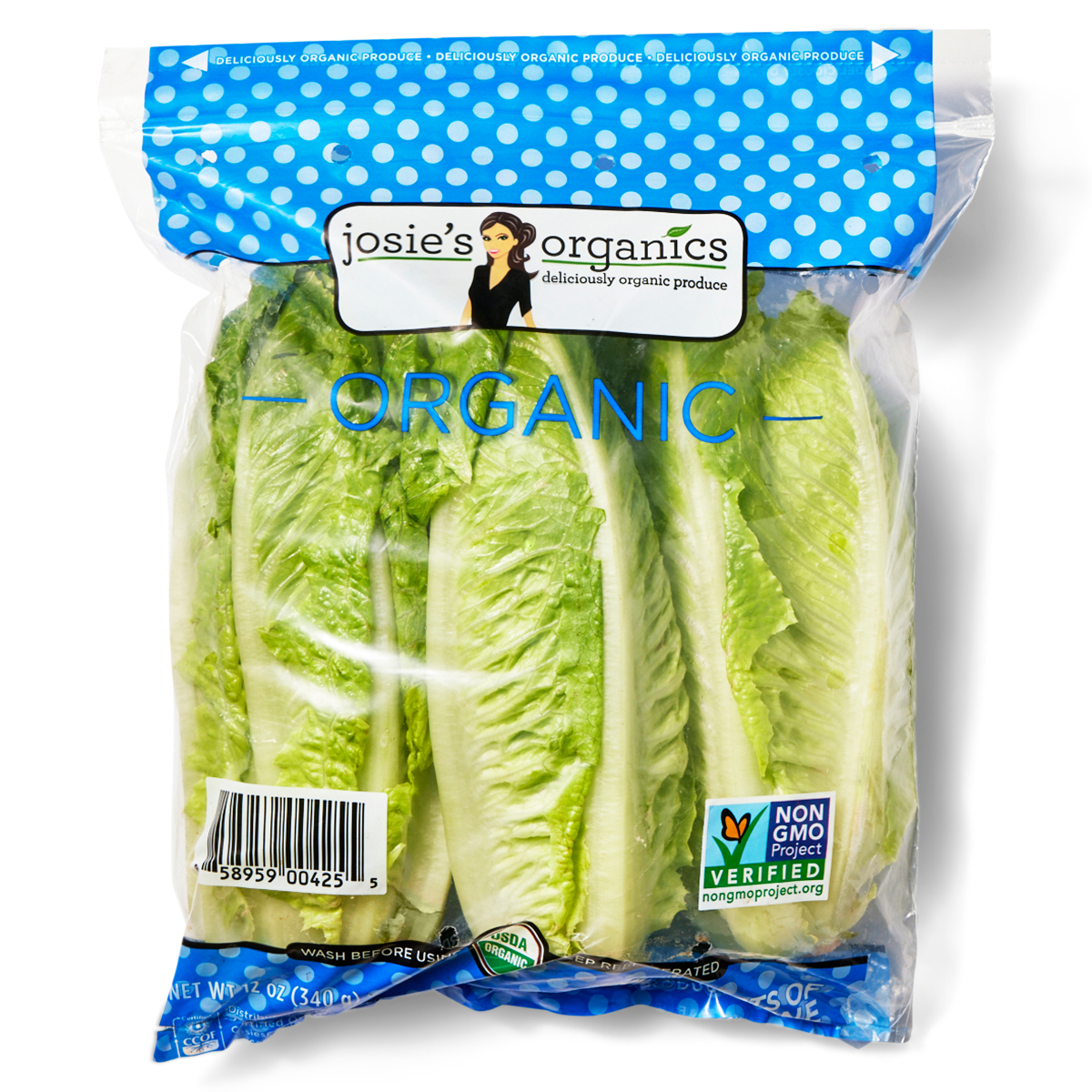 slide 1 of 5, Organic Romaine Hearts, 3 pk, 3 ct