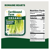 slide 4 of 17, Earthbound Farm Organic Romaine Heart Leaves, 7 oz, 7 oz