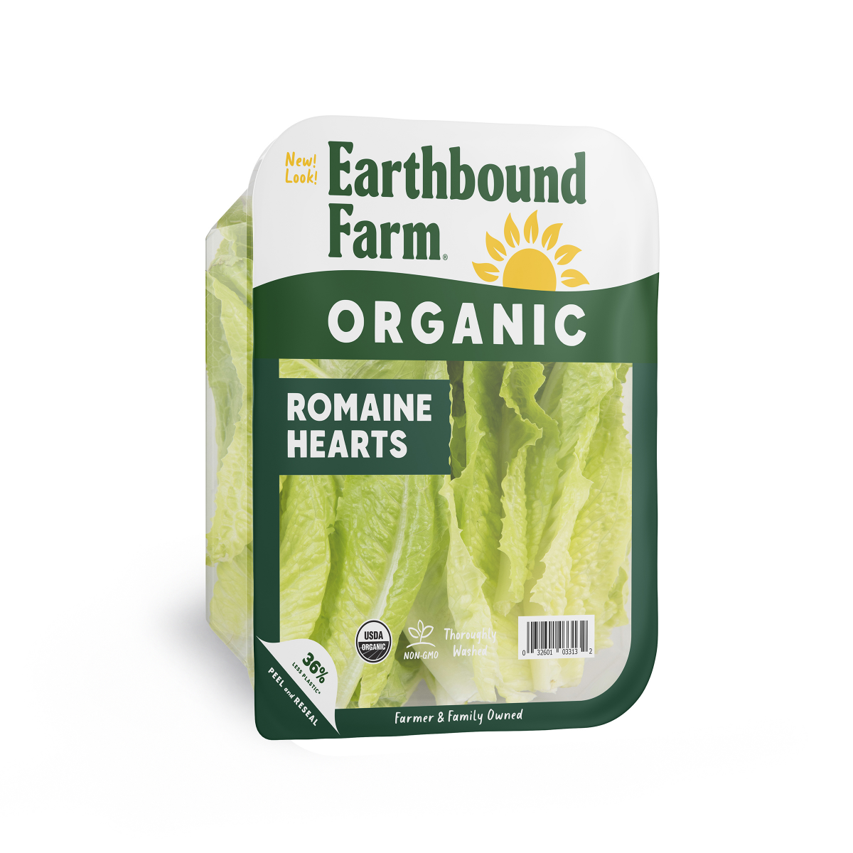 slide 1 of 17, Earthbound Farm Organic Romaine Heart Leaves, 7 oz, 7 oz