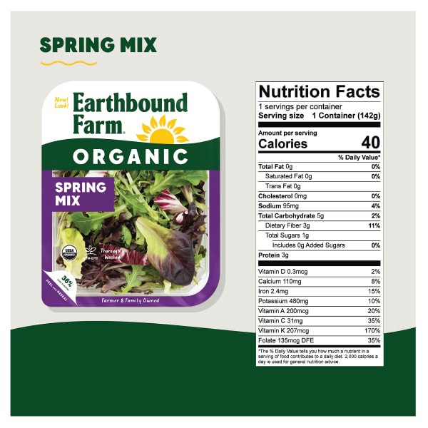 slide 12 of 21, Earthbound Farm Organic Spring Mix, 5 oz