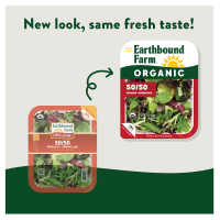 slide 3 of 21, Earthbound Farm Organic 50/50, Spinach & Spring Mix, 5 oz, 5 oz