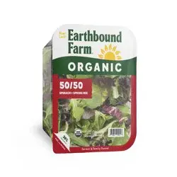 Earthbound Farm Organic 50/50, Spinach & Spring Mix