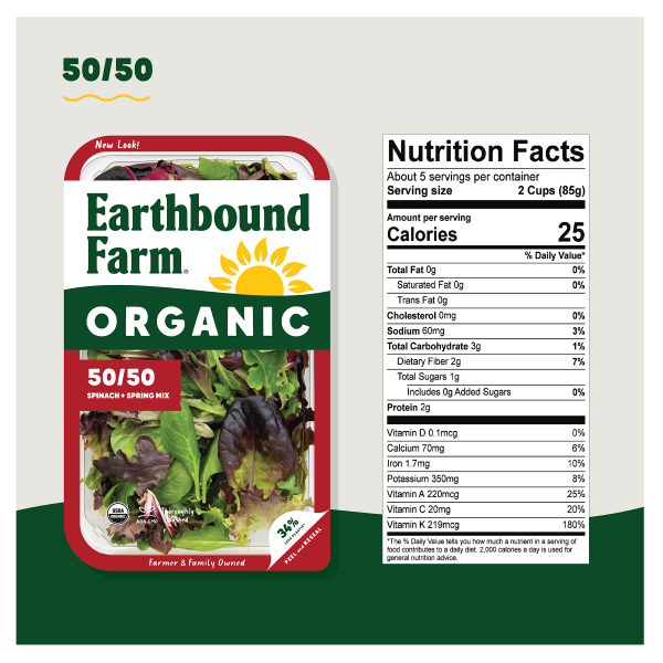 slide 16 of 21, Earthbound Farm Organic 50/50, 16 oz, 16 oz