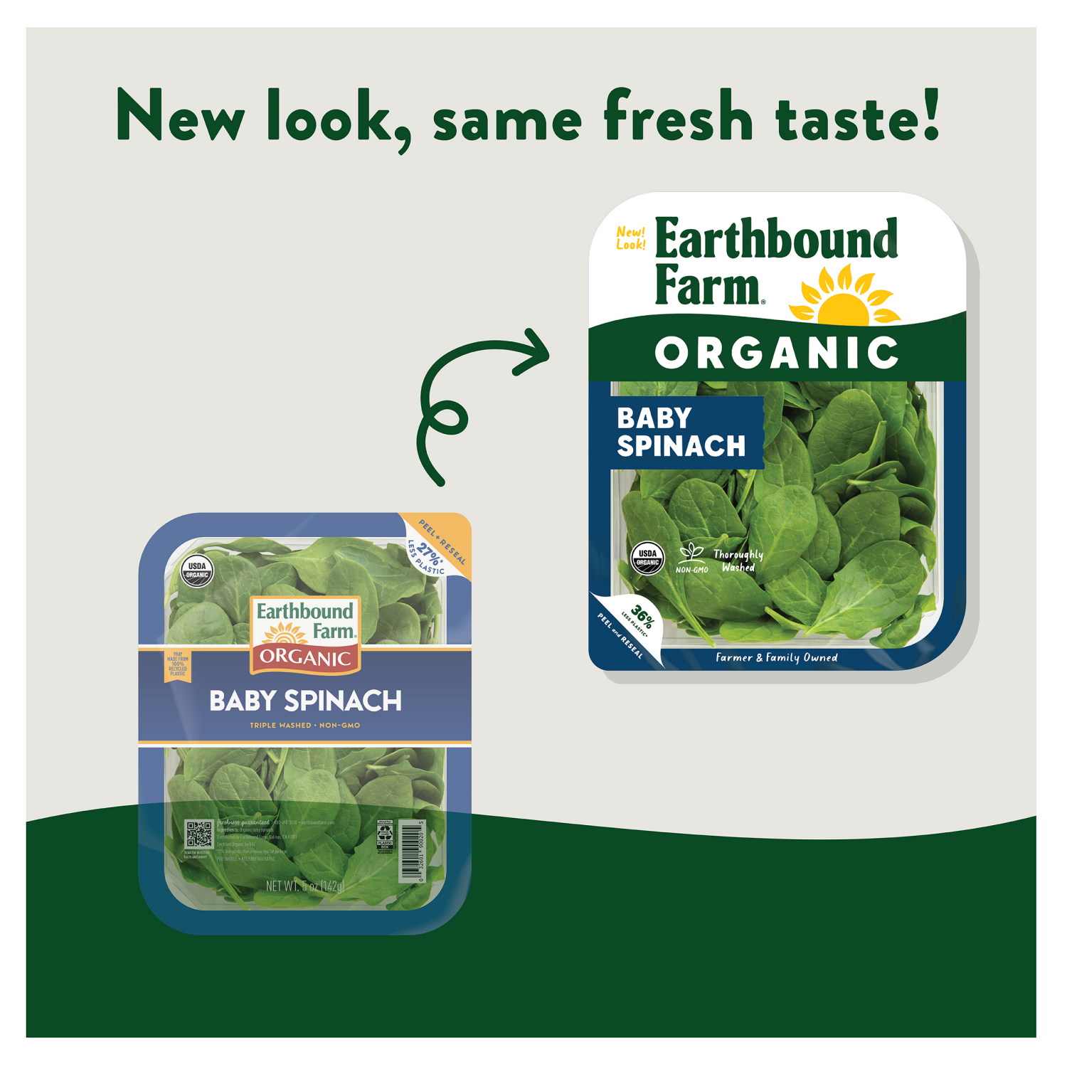 slide 4 of 4, Earthbound Farm Organic Baby Spinach, 5 oz