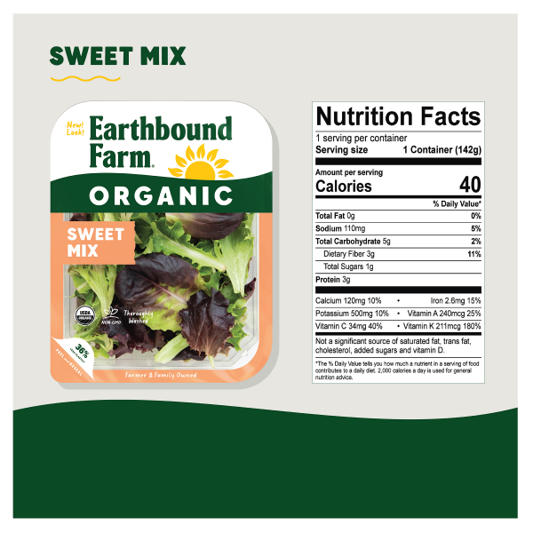 slide 14 of 21, Earthbound Farm Organic Sweet Mix, 5 oz, 5 oz