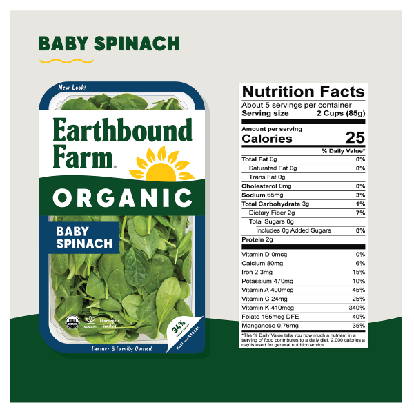 slide 18 of 21, Earthbound Farm Organic Baby Spinach, 16 oz, 16 oz