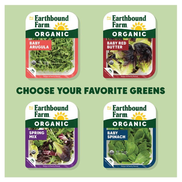 slide 20 of 21, Earthbound Farm Organic Baby Spinach & Baby Arugula, 5 oz