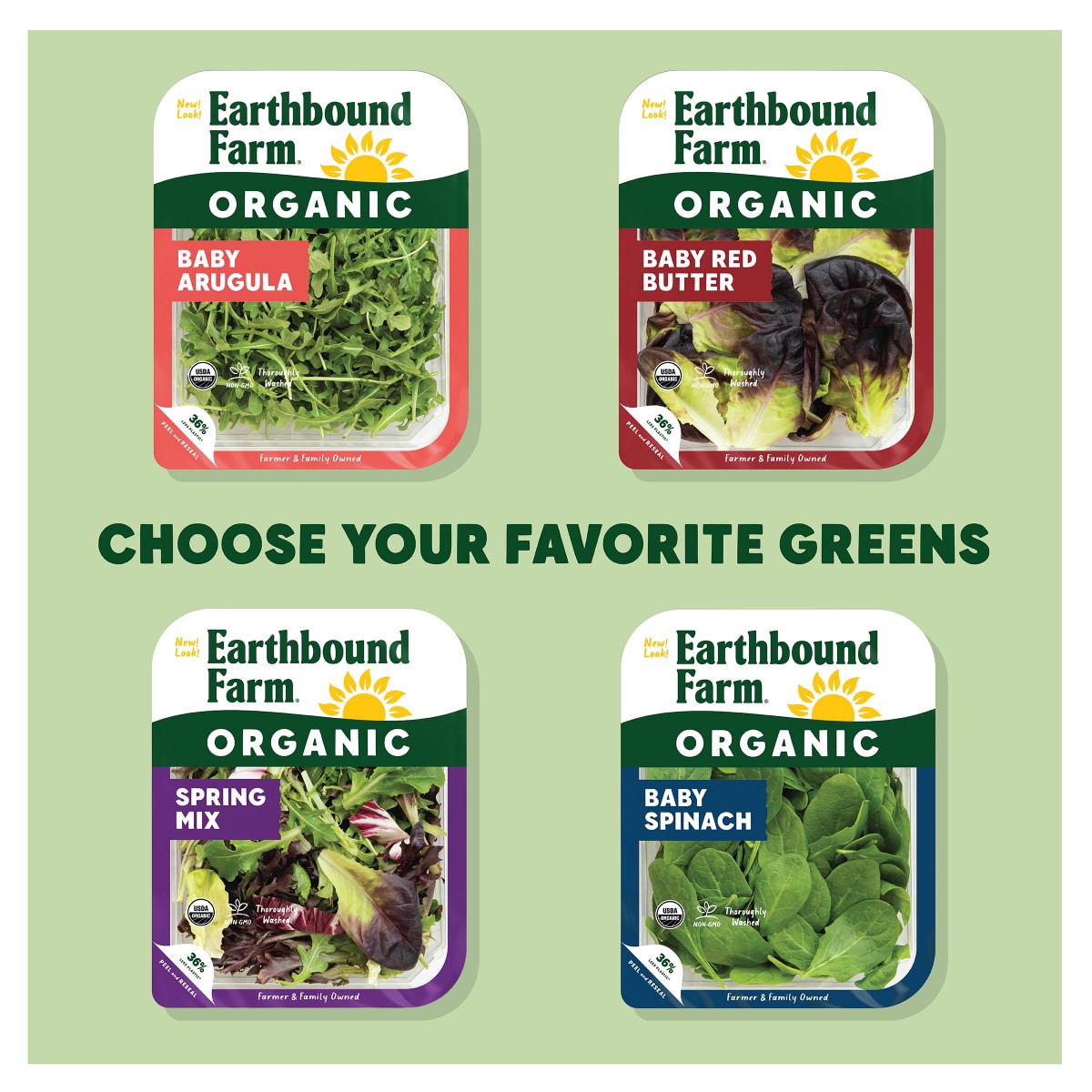 slide 21 of 21, Earthbound Farm Organic Baby Spinach & Baby Arugula, 5 oz