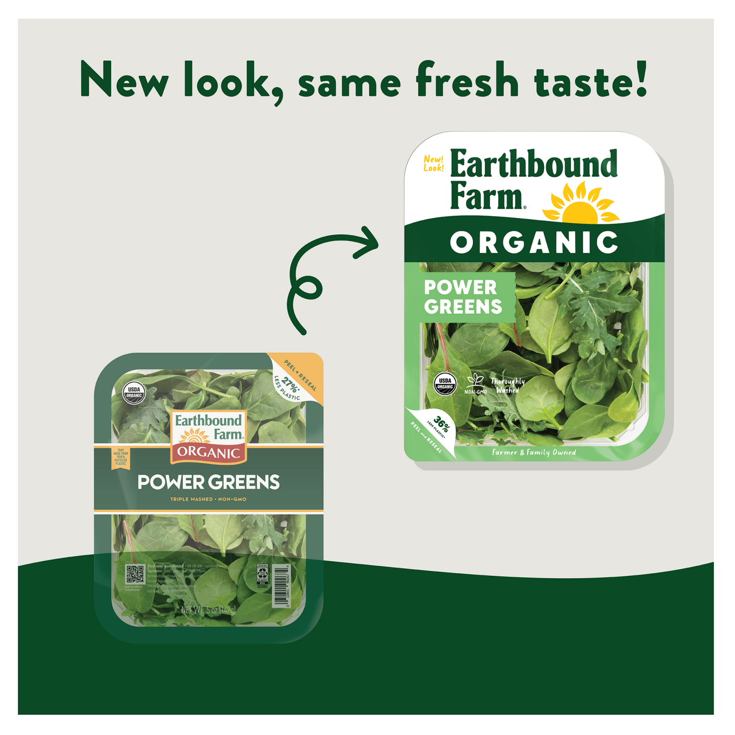slide 4 of 4, Earthbound Farm Organic Power Greens, 5 oz