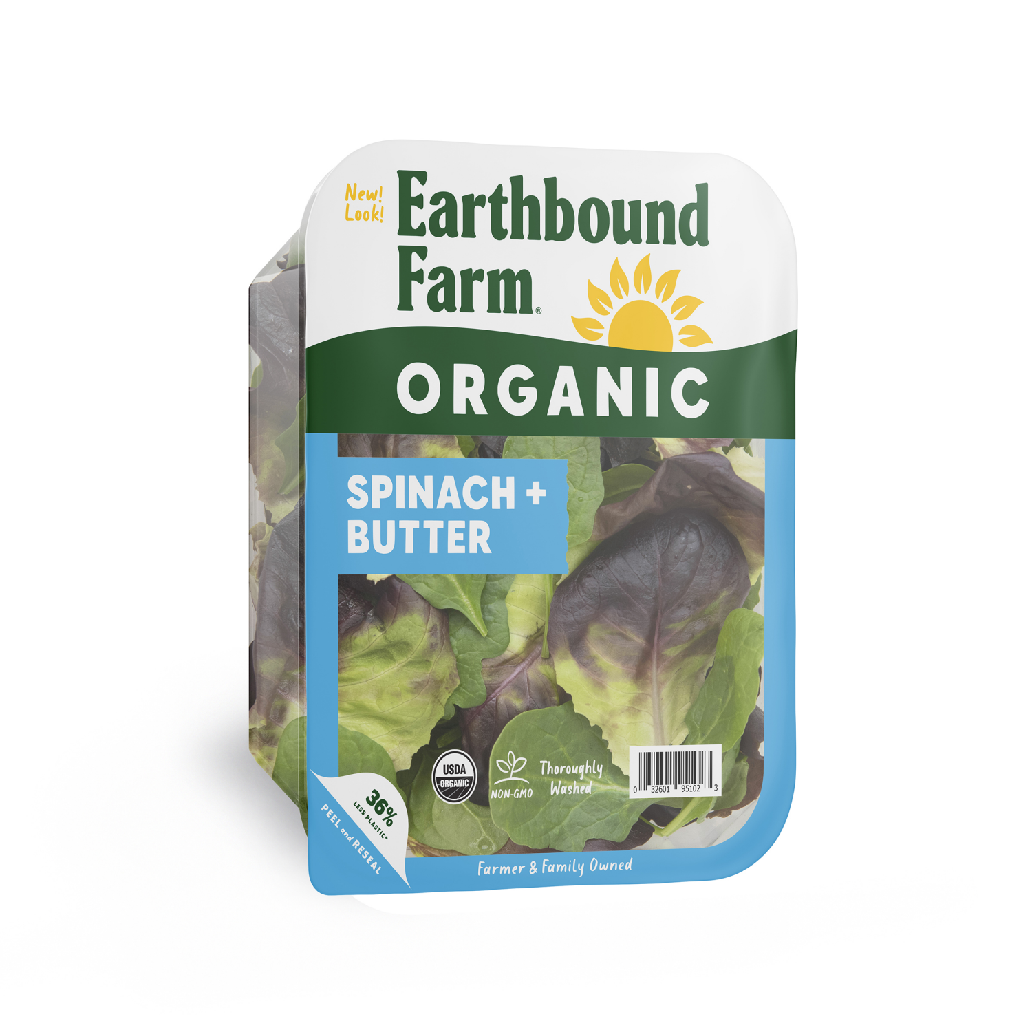 slide 1 of 4, Earthbound Farm Organic Spinach & Butter, 5 oz