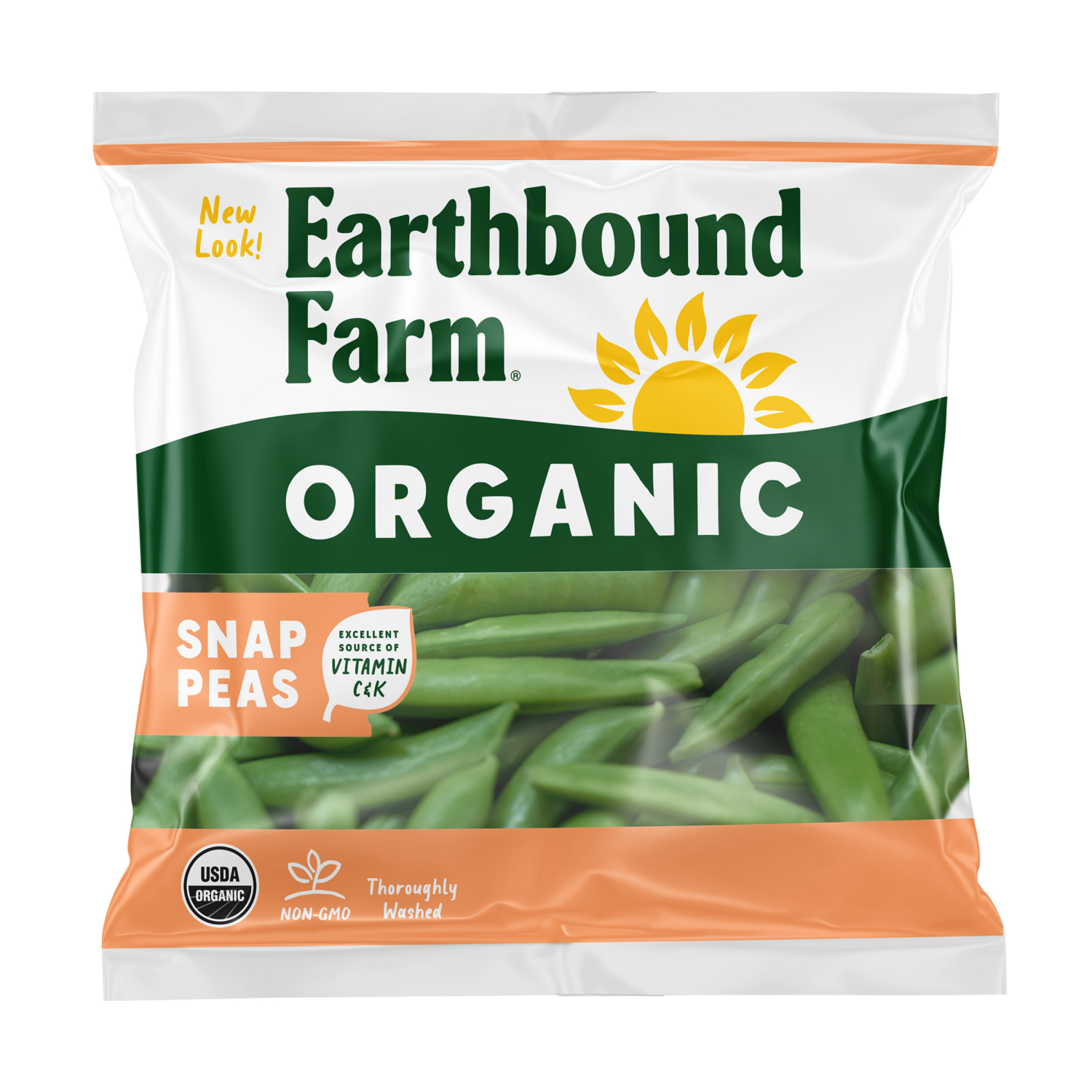 slide 1 of 4, Earthbound Farm Organic Snap Peas, 6 oz, 6 oz