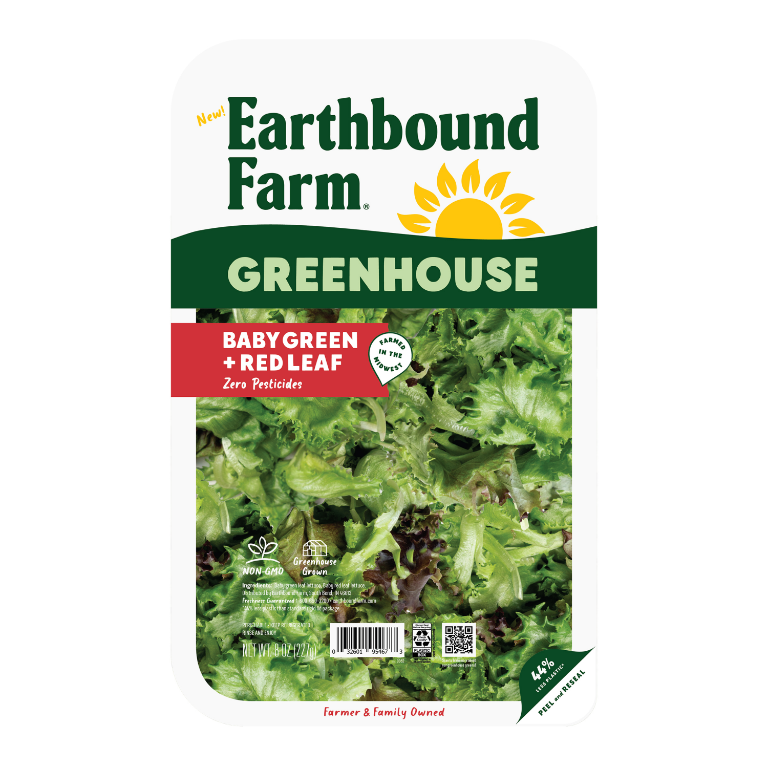 slide 1 of 2, Ebf Gh Baby Green & Red Leaf, 8 oz