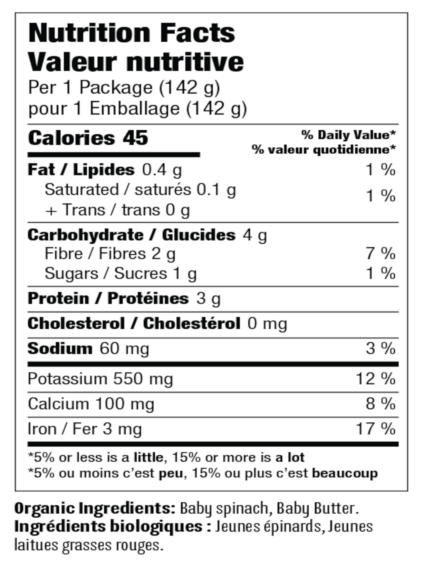 slide 2 of 2, Earthbound Farm Organic Spinach & Butter Lettuce 5 Oz., 5 oz