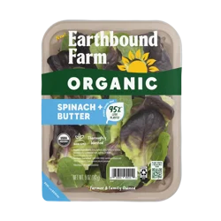 Earthbound Farm Organic Spinach & Butter Lettuce 5 Oz.