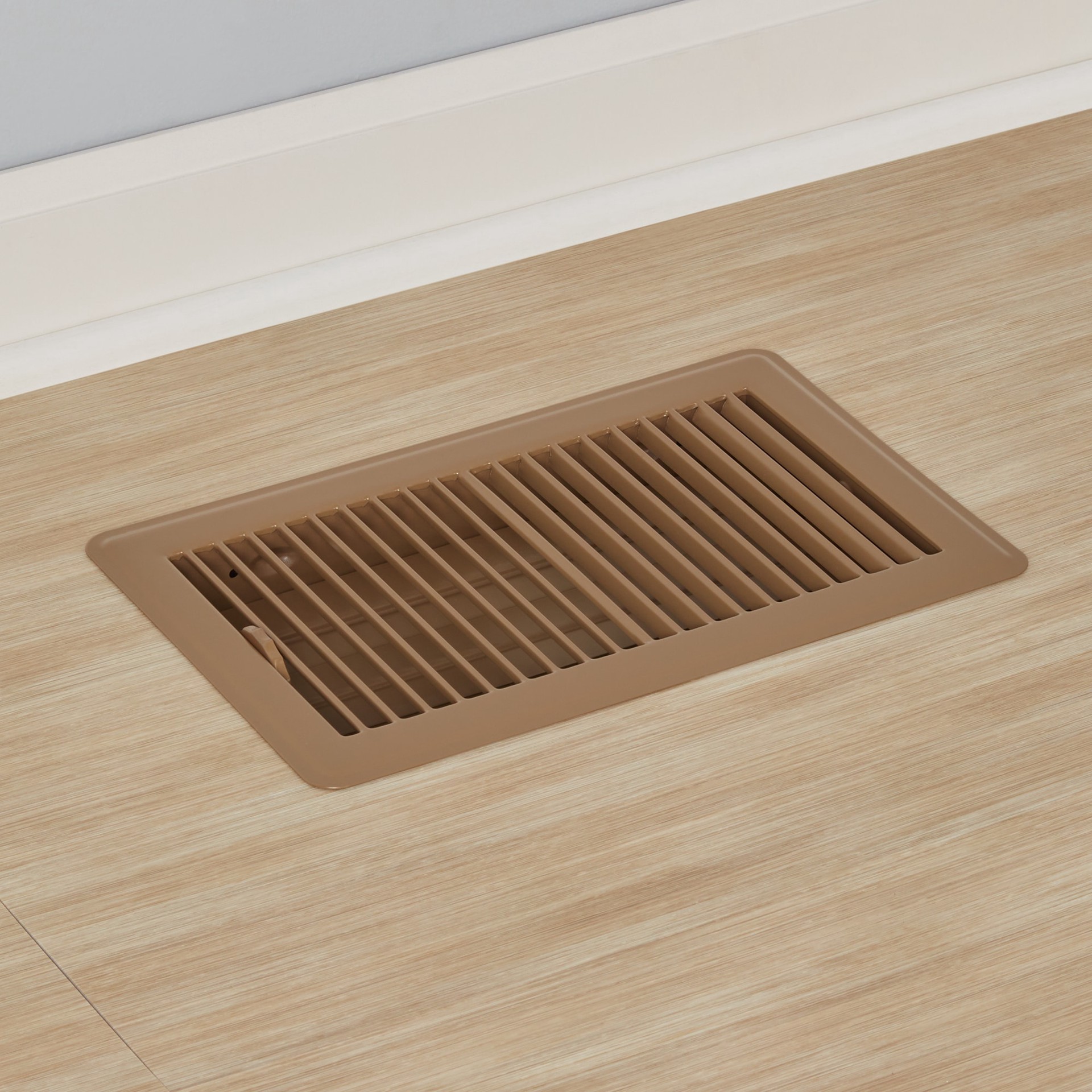 slide 4 of 5, Accord 6-in x 10-in 2-way Steel Brown Floor Register, 1 ct