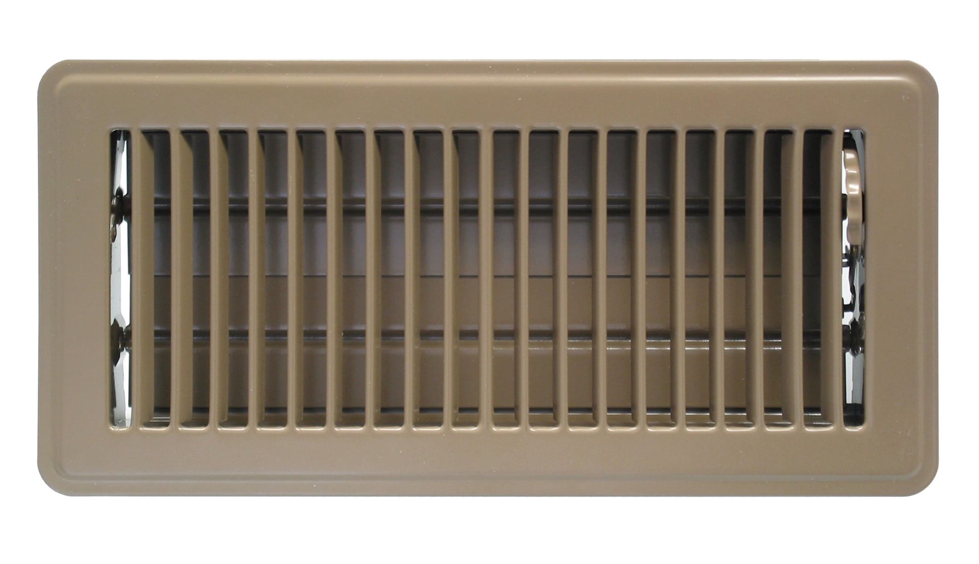 slide 3 of 3, Accord 4-in x 12-in 2-way Steel Brown Floor Register, 1 ct