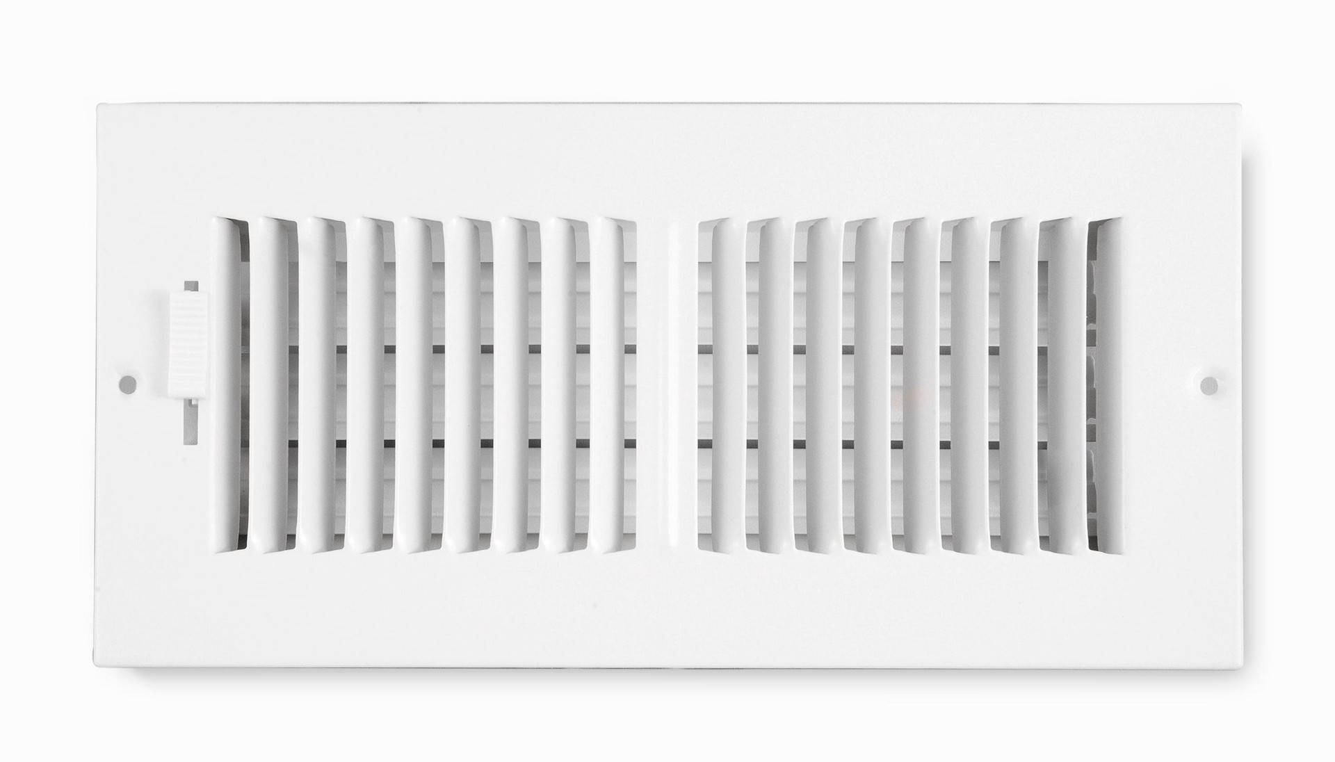 slide 2 of 2, Accord Ventilation 10-in x 4-in 2-way Steel White Sidewall/Ceiling Register, 1 ct