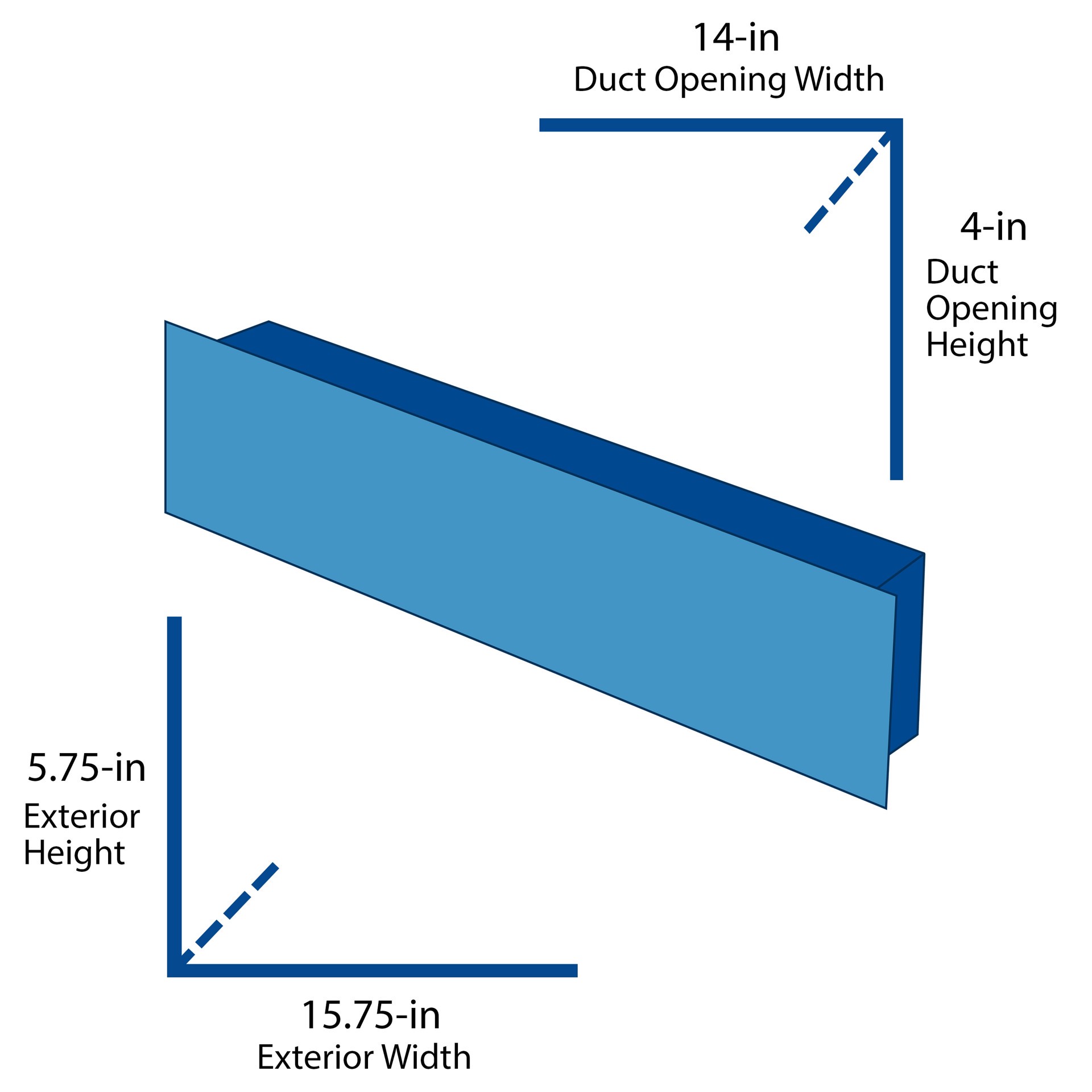 slide 2 of 2, Accord 14-in x 4-in 2-way Steel White Sidewall/Ceiling Register, 1 ct