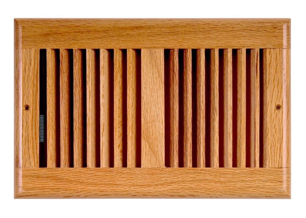 slide 1 of 1, Accord 10-in x 6-in 2-way Oak Light Oak Sidewall/Ceiling Register, 1 ct