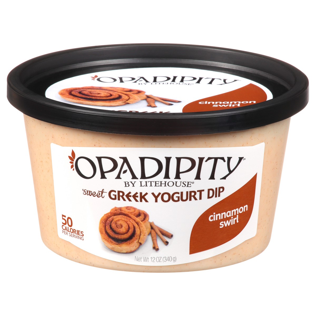 slide 6 of 12, Litehouse Opadipity Cinnamon Swirl Sweet Greek Yogurt Dip 12 oz. Plastic Tub, 12 oz